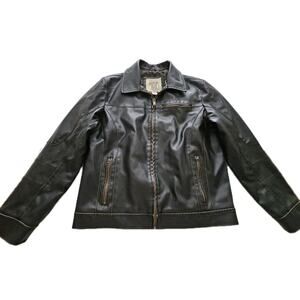 Vintage Men’s Route 66 Motorcycle Jacket Sz Large Non Leather